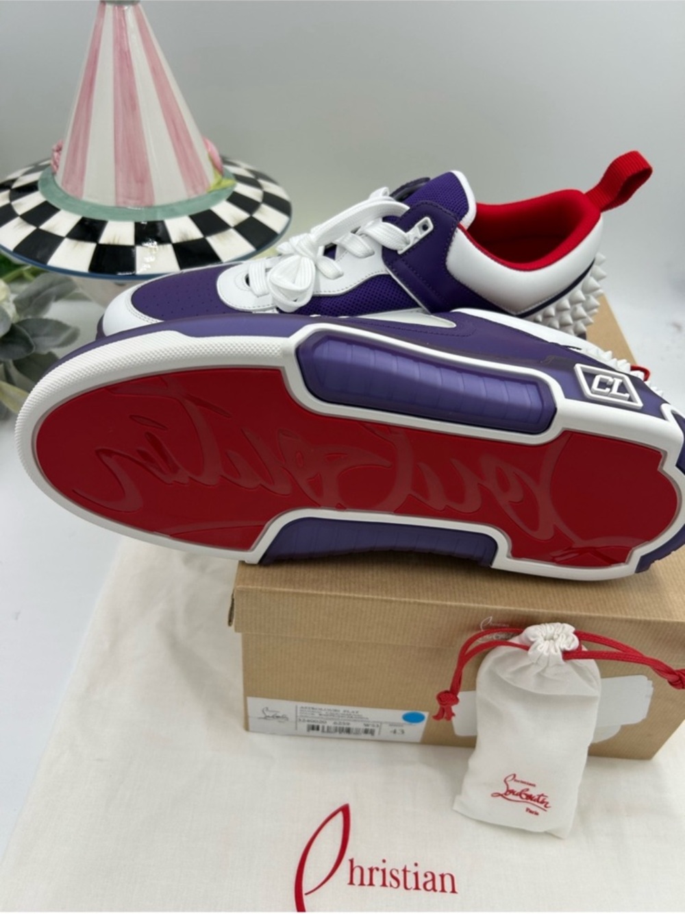 Christian Louboutin men's ASTROLOUBI sneaker . Size 43 - Picture 9 of 9